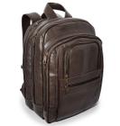 Mochila Executiva Grande De Couro Para Notebook Marrom - Le Voyage