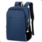 Mochila Executiva Notebook Anti Furto Cadeado USB Fone de Ouvido - Faculdade, Escolar, Trabalho