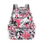 Mochila Feminina Cinza/Rosa Grande Capacidade, Impermeável e Estilosa para Escola, Faculdade e Viagens