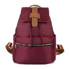 Mochila Feminina em Nylon com Bolso Frontal Swiss Move - Vinho