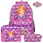 Mochila Feminina Escolar Juvenil Princesa Sofia Roxa Toys 2U