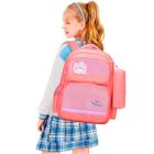 Mochila Feminina Escolar Social Menina Semi Impermeável Top Estojo Aulas Luxo Resistente A Agua Crianças Infantil Luxo - Meimi Amores