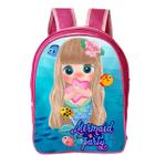 Mochila Feminina infantil Escolar Juvenil Grandeereforçada