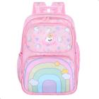 Mochila Feminina Infantil Grande Bolsa Escolar Moda Meninas Colorida Arco-iris