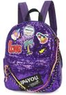 Mochila feminina lantejoula larissa manoela 45740 roxo