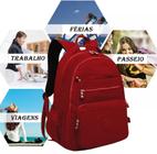 Mochila Feminina Notebook Multifunção Tactel Resistente Trabalho Escola Faculdade Viagem Multineos