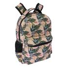 Mochila Feminina Para Notebook De 15.6 Ls Bolsas Floral Verde