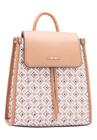 Mochila Feminina Passeio-Casual Monograma 84187 - ( Preto/ Cinza/ Off White)