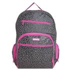 Mochila Feminina Planet Girls Grande Dermiwil Cinza e Rosa