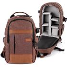 Mochila Fotografia Compacta Para Camera Lentes Tablet 10" Alhva Street Shot M Marrom