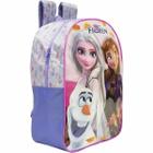 Mochila Frozen Escolar Infantil Costas G Tam 41cm x 32cm Cor Lilas