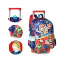 Mochila Gato Galático Galáctico Infantil Oficial Rodinha