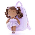 Mochila Gloveleya Toddler Baby Ballerina com boneca de pelúcia de 23 cm