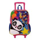 Mochila Grande Com Rodinha Escolar Infantil Urso Panda - Pacific