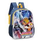 Mochila Grande Costas Escolar Infantil Boruto Amarelo - Luxcel