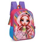 Mochila Grande Costas Escolar Infantil Rainbow High Pink - Luxcel