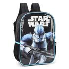 Mochila Grande Costas Escolar Infantil Star Wars Azul - Luxcel