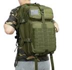 Mochila Grande Para Curso Militar Camping 50 Litros + Patch Aleatório