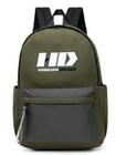 Mochila HD verde cinza moderno/unissex