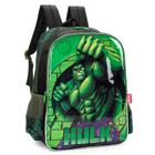 Mochila Hulk Preto e Verde Escolar Marvel - Luxcel 41x30 cm