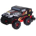 Mochila Infantil 3D Hotwheels Monster Trucks Preto