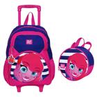 Mochila Infantil Anymalu Rodinhas Tam G Carrinho Escolar Lancheira