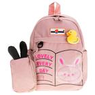 Mochila infantil arara dourada - ry66197