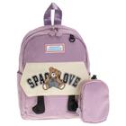 Mochila infantil arara dourada - ry66392