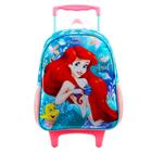 Mochila Infantil Ariel Sereia Princesa Escolar Tam G Rodinhas Reforçada Xeryus