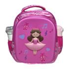 Mochila Infantil Bailarina Escolar Menina Rosa Aulas Coração - Sou Mais Preço