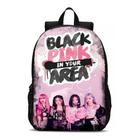 Mochila Infantil Banda Black Pink Moda K-Pop Novidade Infantil