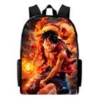 mochila infantil bolsa escolar one piece varias estampas desenhos animados