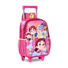 Mochila Infantil Carrinho Rodinha Maria Clara & Jp Bolsa Escolar Creche Passeio