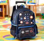 Mochila Infantil Com Rodinha Game Player Interativa Com Luzes Game Start Escolar Menino Clio