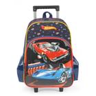 Mochila Infantil Com Rodinha Hot Wheels Gd Az - Luxcel