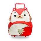 Mochila Infantil Com Rodinhas - Raposa