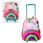 Mochila Infantil Com Rodinhas Unicórnio- Rosa