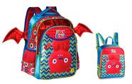 Mochila Infantil Costas Morcego UglyDolls + Lancheira - Clio