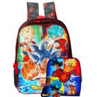 Mochila Infantil De Alças Com Lancheira Dragon Ball Super