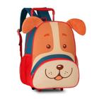 Mochila infantil de carrinho rodinha clio pets 15" cp2652a