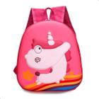 Mochila Infantil De Costas Pequena Animais Alto Relevo Viagem Passeio Parque Desenho 3D