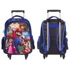 Mochila Infantil De Rodinhas Super Mario 3D Tam G Toys 2U