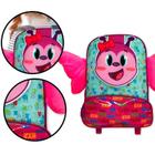 Mochila Infantil Escolar Borboleta Escolar Animal Personagem Multifuncional Amplo Espaçoso Interno Bolso Frontal Lateral