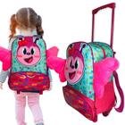 Mochila Infantil Escolar Borboleta Jardim Infância Zíper