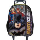 Mochila Infantil Escolar Com Rodinha Justice League Ref 9520