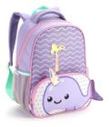 Mochila Infantil Escolar Creche Menina Baleia Seanite