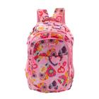 Mochila Infantil Escolar Menina Reforçada Coração Renda WL8911