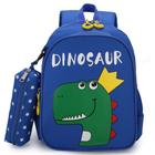 Mochila Infantil Escolar Menino Menina Dinossauro De Costas