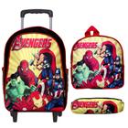 Mochila Infantil Escolar Menino Rodinha Avengers Lançamento - TOYS 2U