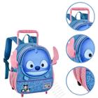 Mochila Infantil Escolar Passeio Com Rodinhas Stitch Tsum Volta As Aulas